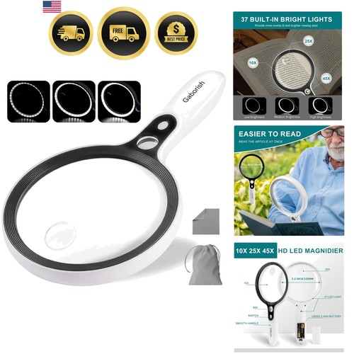 Large magnifying glass with - large,