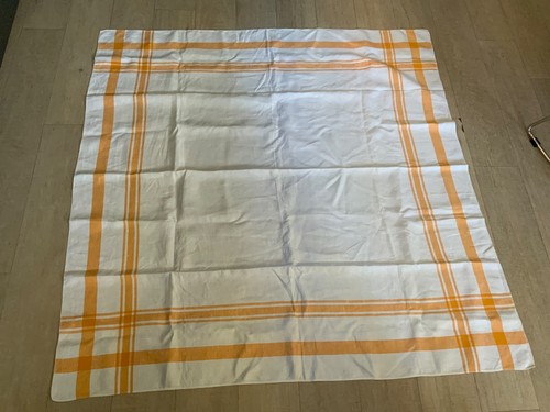 Large vintage linen table - large,