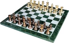 Luxury 15" Green Marble Chess