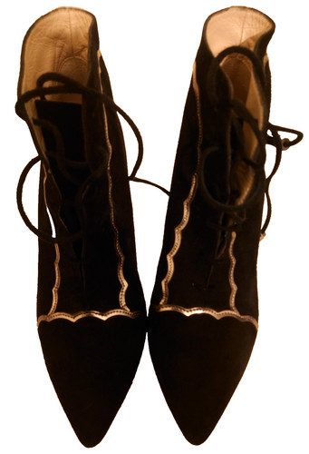 Boden black gold - black, leather