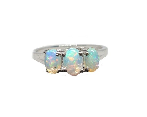 Natural opal engagement ring - natural,