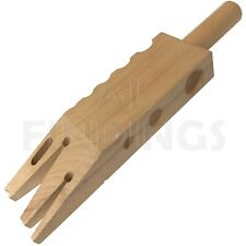 Multiple Slots Hardwood Bench