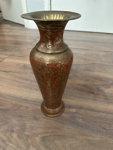 Vintage solid etched brass - vintage,