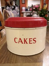 Large,  Vintage, Red & Cream