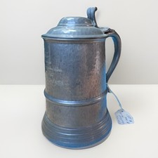 Antique Pewter Tankard with