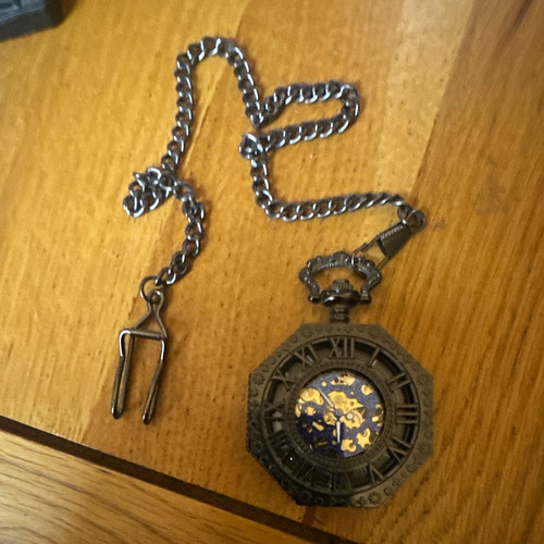 Half hunter skeleton dial - hunter,
