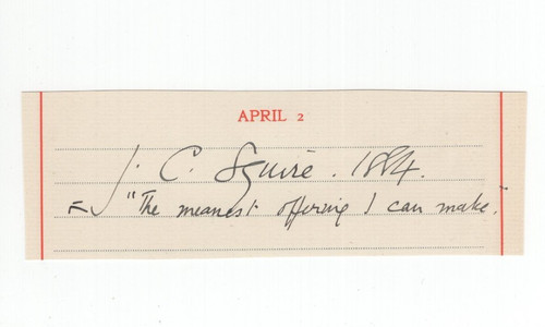 John collings squire - squire, signed