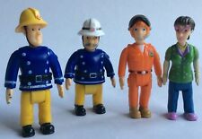 4x FIGURES - FIREMAN SAM/ STATION OFFICER STEELE/ DILYS PRICE/ TOM THOMAS - TOYS