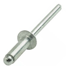 POP RIVETS ALUMINIUM BODY STEEL SHANK DOME HEAD OPEN END BLIND POP RIVET 6.4mmØ