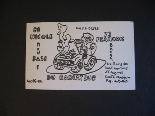 Vintage postcard ham - postcard, radio