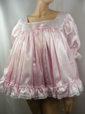 sissy ADULT baby PINK SATIN
