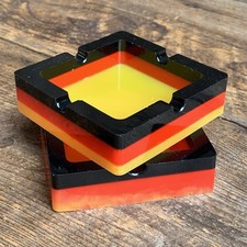 Resin Ashtray Trinket Dish Set