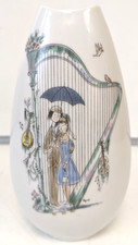 Vintage Rosenthal Raymond Peynet 'Musical Couple' Vase - 7.75"