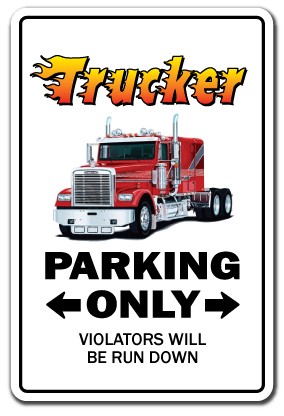 Trucker sign decals - trucker,
