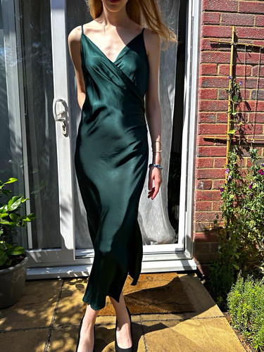 Women dark green satin - women’s,