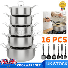 16PCS Induction Non Stick