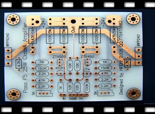 Pass 25w class amplifier - f5,