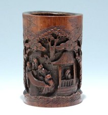 Chinese Carved Bamboo Brushpot
