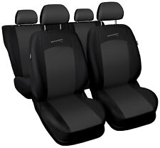 Car seat covers fit Renault Clio - full set grey/black sport style
