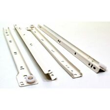 NEW Drawer Slides Bottom Runners White and Brown  All sizes Draw Fixed Runner