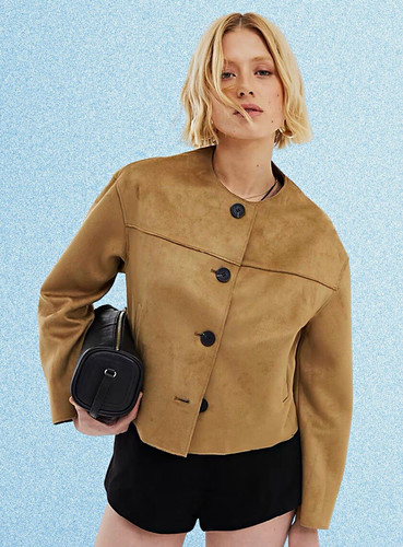 Nwot zara basic - faux, suede