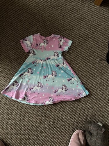 Girls summer unicorn dress - summer,