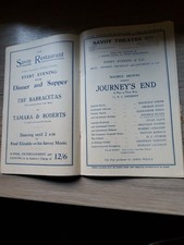 THEATRE PROG 1929,LONDON
