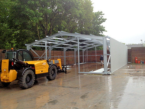Steel building frame kit - steel,