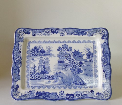 Masons old willow cheese - masons, dish
