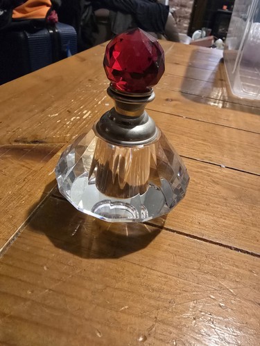 Crystal perfume bottle - perfume,