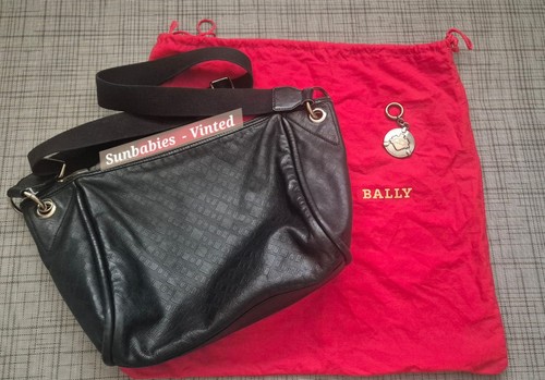 Authentic bally black leather - bally,