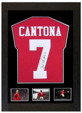 Cantona Shirt - A3 SIGNED