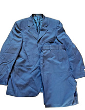 Men's Navy 2 piece suit Chest 40"R trousers waist 34"R