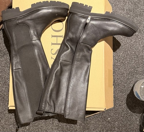 Clarks knee high boots black - knee,