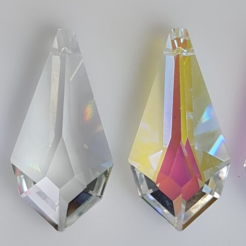 50mm clear kite crystal - clear,