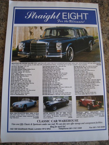 Straight eight ultimate car - eight,