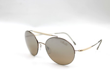 Silhouette Adventurer 8659 6208 Cream White Matte Silver Authentic Sunglasses
