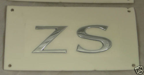 Rear badge chrome - zs,
