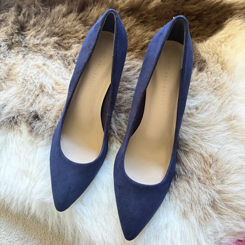 Women navy blue suede - women's,
