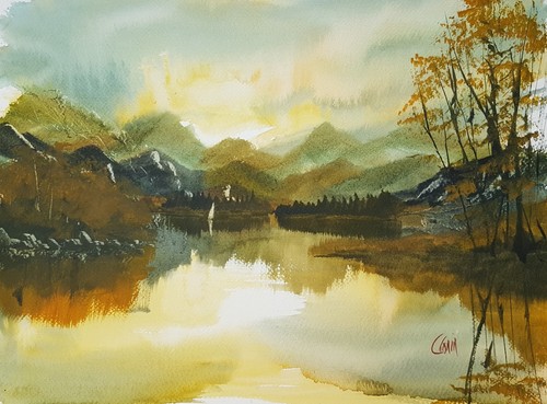 Watercolour painting steven - painting, by