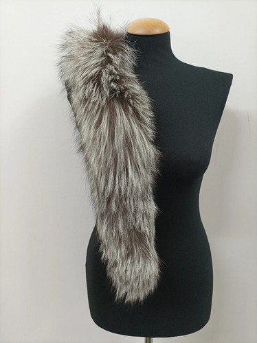 Real silver fox fur - real, trim