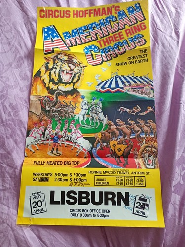 1983 poster circus hoffman - circus, hoffman's