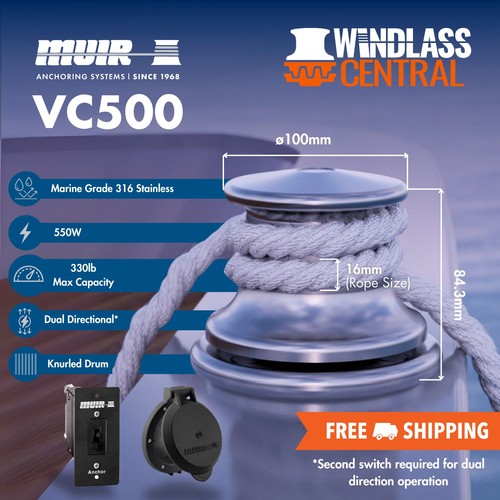 Muir vc500 marine capstan - marine,