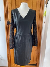 Brand new with tags Mylene Klass Leatherette and lace dress
