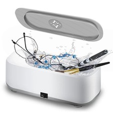 Ultrasonic Jewelry Cleaner 45kHz Ring Earrings Necklace Silver Eyeglass Watches
