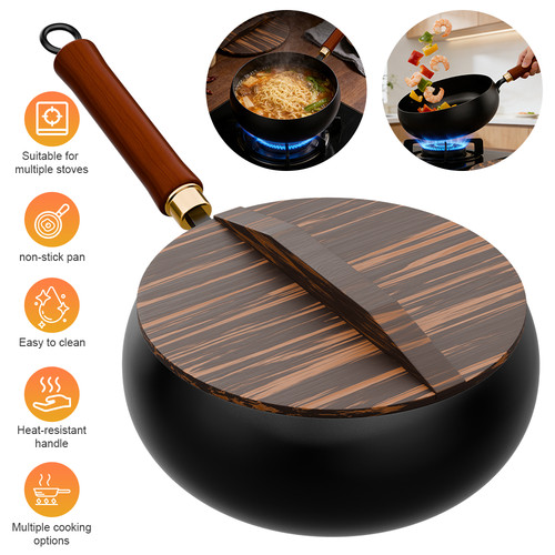 Cast iron pot hand forged - pot, wok