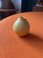 SCHEURICH YELLOW MINI BULB VASE 223-7 *VINTAGE 1960s 1970s* FAT LAVA WEST GERMAN