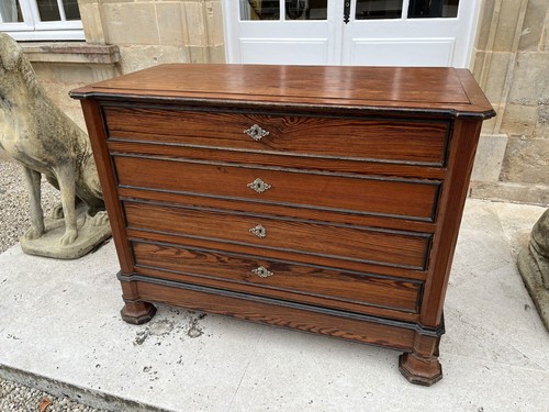 Italian walnut chest - walnut, of