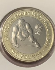 2021 JERSEY Official RFU 150th Anniversary Try £2 Two Pound Coin BUNC