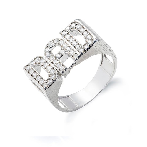 Dad ring sterling - dad, 925